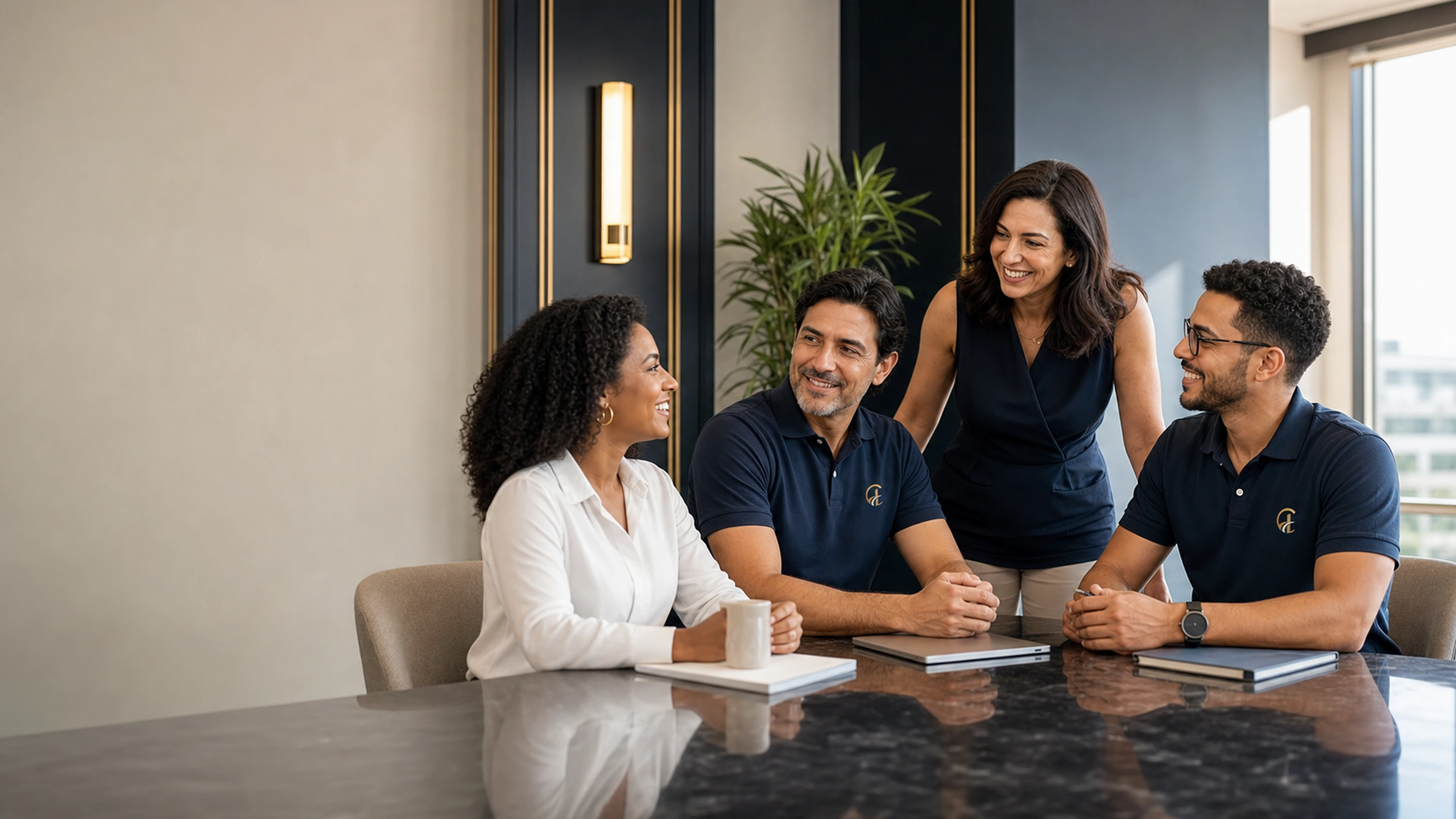 Equipe Conecte Investimentos em atendimento.